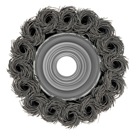 Щетка для УШМ, 65 мм, М14, "чашка", крученая проволока 0.35 мм Matrix