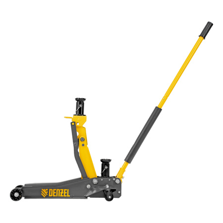 Домкрат гидравлический подкатной, 2/3 т, 98-770 мм, быстрый подъем, низ. подхват, проф, SUV Denzel цена