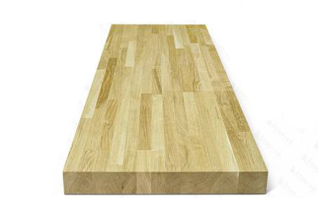 Мебельный щит 40х600х3000 мм Дуб АБ сращенный