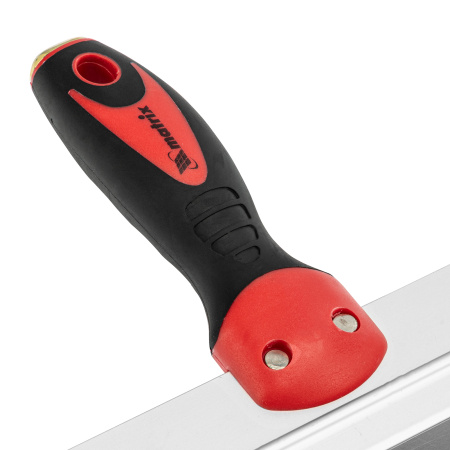 Шпатель фасадный из нержавеющей стали, 300 мм, двухкомпонентная ручка, широкое полотно Matrix цена