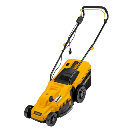 Газонокосилка электрическая GM-1300, 1300 Вт, шир. 32 см, 5 уров., травосб. 35 л Denzel цена