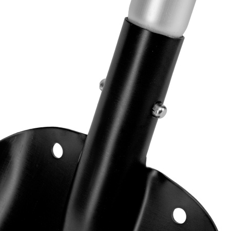 Лопата автомобильная, алюминиевая, 212х280х650-815 мм, телескопический черенок Denzel цена