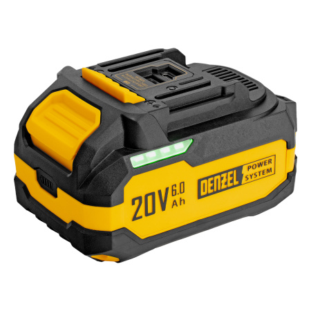 Батарея аккумуляторная BH-20-6.0, Li-Ion, USB, 20 В, 6,0 Ач// Denzel