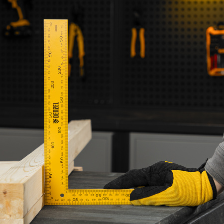 Угольник стальной, 200 х 300 мм Denzel цена