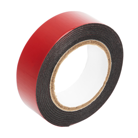 Лента клейкая на вспененной основе, двусторонняя, черная, 19 мм х 1.5 м Matrix цена