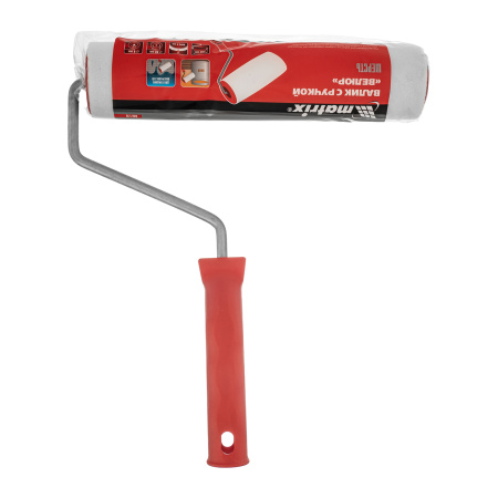 Валик "Велюр", 250 мм, ворс 4 мм, D 48 мм, D ручки 8 мм, шерсть Matrix цена