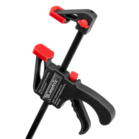 Струбцина универсальная F-образная, 150 х 265 х 45 мм, пластмассовый корпус Matrix цена