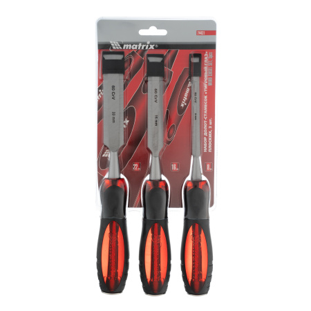 Набор долот-стамесок плоских "Тигровый глаз", 3 шт, 8-16-22 мм Matrix цена