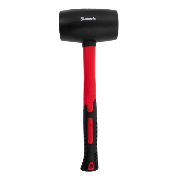 Киянка резиновая, 910 г, черная резина, фибергласовая рукоятка Matrix