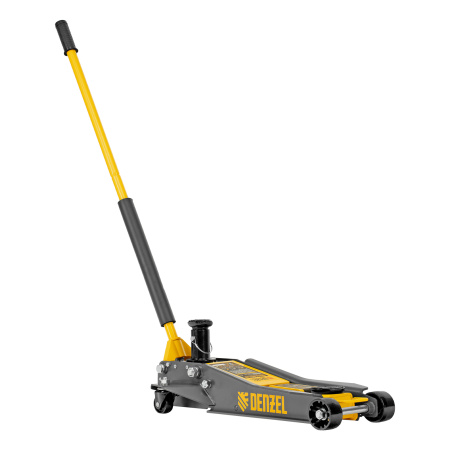 Домкрат гидравлический подкатной, 2/3 т, 98-770 мм, быстрый подъем, низ. подхват, проф, SUV Denzel цена