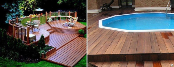 Доска палубная 28х110х4000 мм лиственница сорт Прима