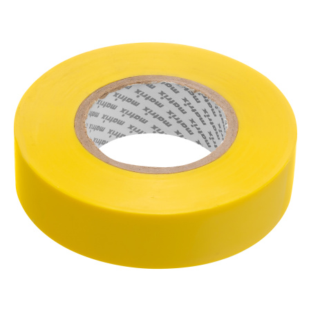Изолента ПВХ, 19 мм х 20 м, желтая, 150 мкм Matrix цена