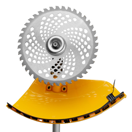 Триммер бензиновый DTL-52S, 52 см3, разъемная штанга, состоит из 2 частей Denzel цена