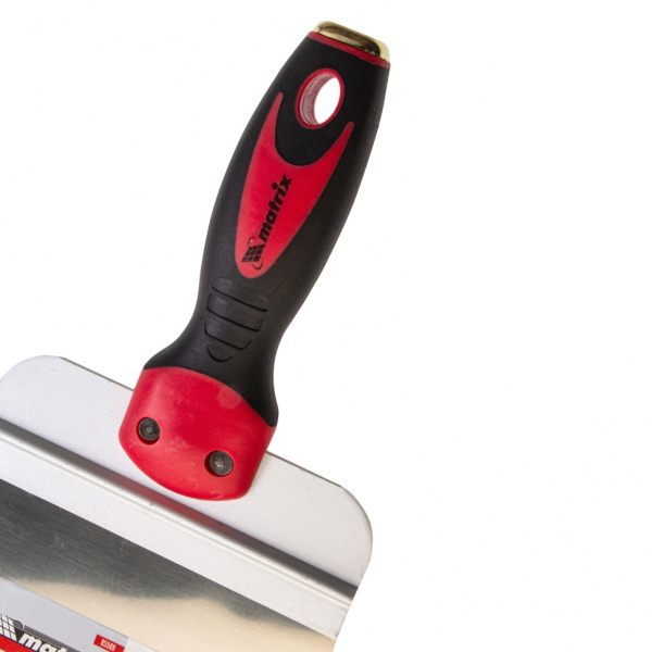 Шпатель фасадный из нержавеющей стали, 150 мм, двухкомпонентная ручка, широкое полотно Matrix цена