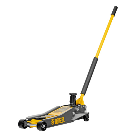 Домкрат гидравлический подкатной, 2/3 т, 98-770 мм, быстрый подъем, низ. подхват, проф, SUV Denzel цена