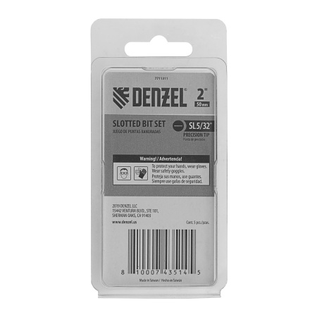 Бита SL4x50, 5 шт. Denzel