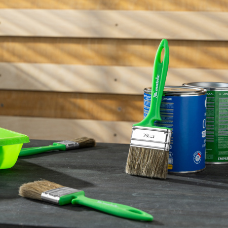 Кисть флейцевая "Работы по дереву" Color Line 70 х 12 мм Matrix цена