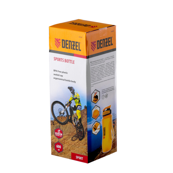 Бутылка спортивная 600 мл Denzel цена