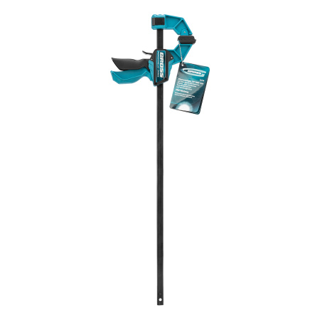 Струбцина реечная, быстрозажимная, пистолетного типа, пошаговый механизм, пластиковый корпус, 600мм Gross цена