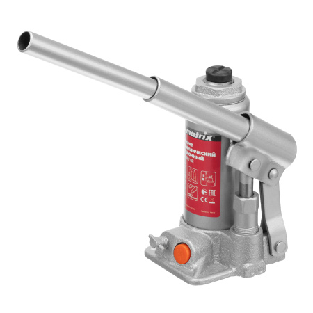 Домкрат гидравлический бутылочный, 2 т, h подъема 158-308 мм Matrix цена