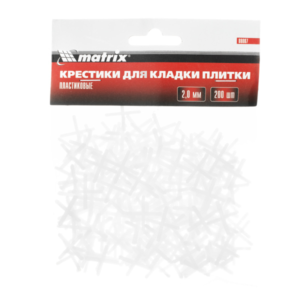 Крестики, 2.0 мм, для кладки плитки, 200 шт Matrix цена