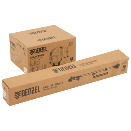 Триммер бензиновый DT 33S, 33 см3, 1.8 л. с, разъемная штанга, состоит из 2 частей Denzel цена