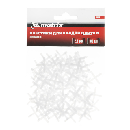 Крестики, 2.5 мм, для кладки плитки, 100 шт Matrix цена