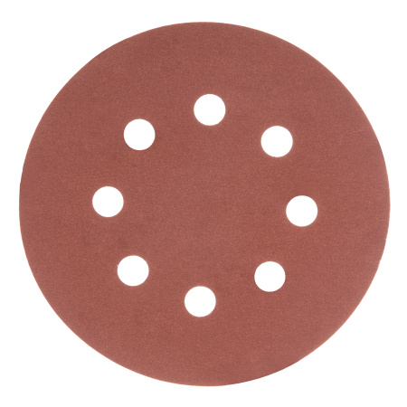 Круг абразивный на ворсовой подложке под "липучку", перфорированный, P 500, 125 мм, 5 шт Matrix