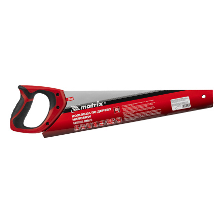 Ножовка по дереву, 450 мм, 7-8 TPI, зуб-3D, каленый зуб, тефлоновое покрытие полотна, двухкомпонентная рукоятка Matrix цена