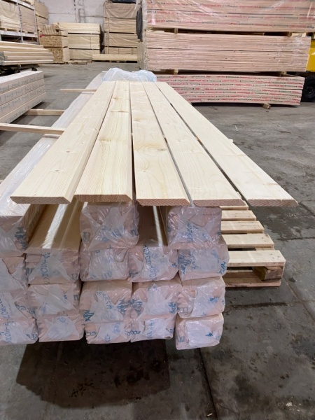 Планкен скошенный 20х95х6000 мм Хвоя 0.57м2 цена за м2