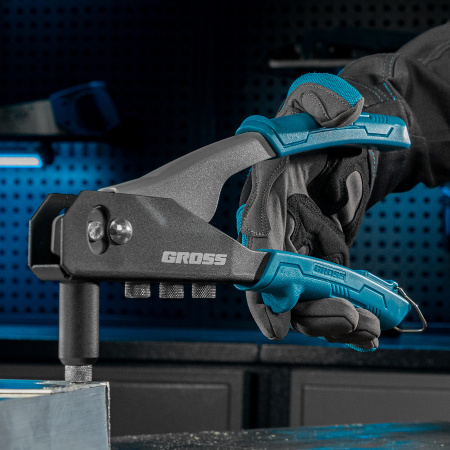 Заклепочник ручной, 260 мм, заклепки 2,4-3,2-4,0-4,8 мм Gross цена