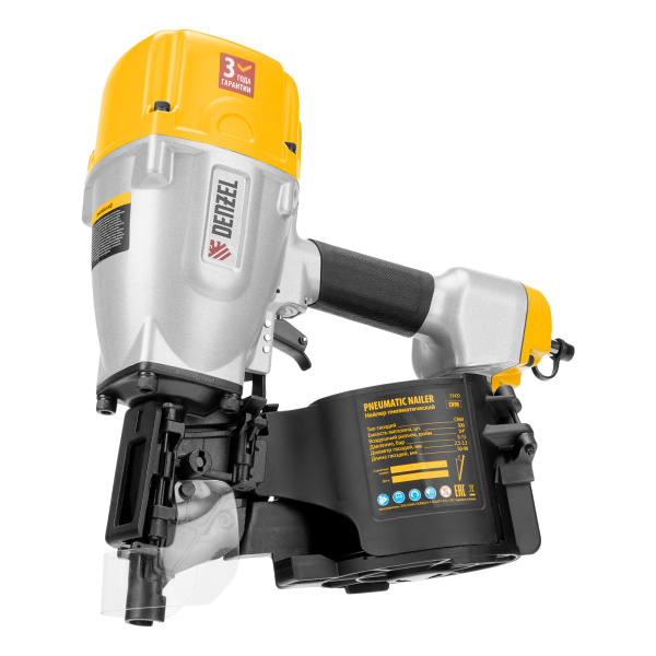 Нейлер пневматический CN90 для гвоздей CNW от 50 до 90 мм// Denzel цена