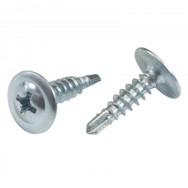 Саморез с прессшайбой 4,2х14мм, со сверлом