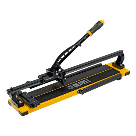 Плиткорез рельсовый 600х16мм, каретка на подш., стальная станина, усил. рукоятка-пенал Denzel цена