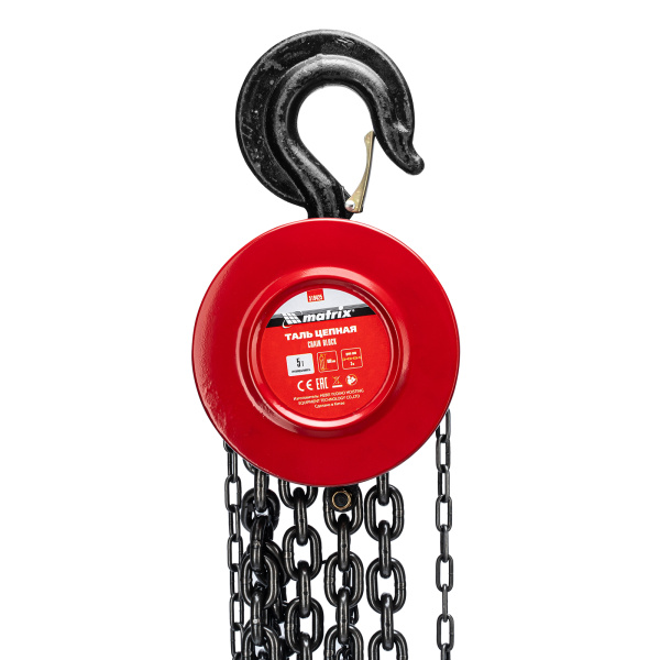Таль цепная, 5 т, H подъема 3 м, расстояние между крюками 600 мм Matrix цена