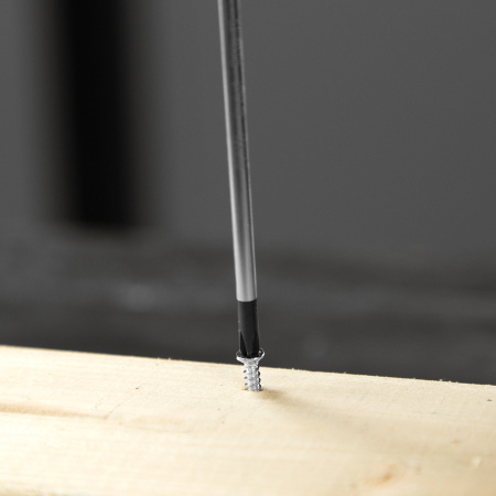 Отвертка, PH0х75 мм, S2, 3к рукоятка Denzel