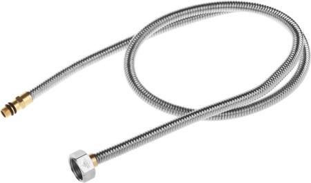 Подводка ЗУБР ″ЭКСПЕРТ″ сильфонная из нержавеющей стали, для смесителя, укороченная, г/ш (гайка-штуцер), 1/2″, 1,0м