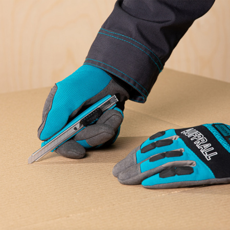 Нож, 130 мм, металлический корпус, выдвижное сегментное лезвие 9 мм (SK-5) металлическая направляющая, клипса для ремня Gross