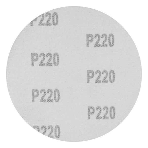 Круг абразивный на ворсовой подложке под "липучку", P 220, 125 мм, 10 шт Matrix