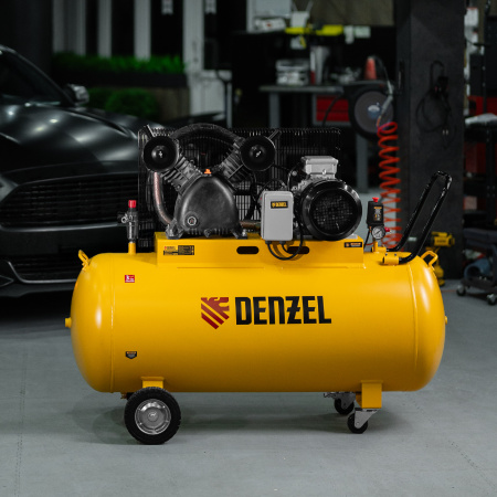 Компрессор воздушный рем. привод BCV 5500-T/270, 5,5 кВт, 270 литров, 850 л/мин Denzel