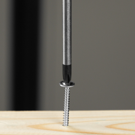 Отвертка, PH2х100 мм, S2, 3к рукоятка Denzel