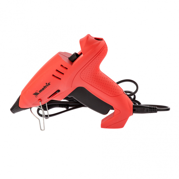 Клеевой пистолет 11 мм, подставка, кейс, 20 (160) Вт, 16 г/мин, регулятор 150-200° Matrix цена