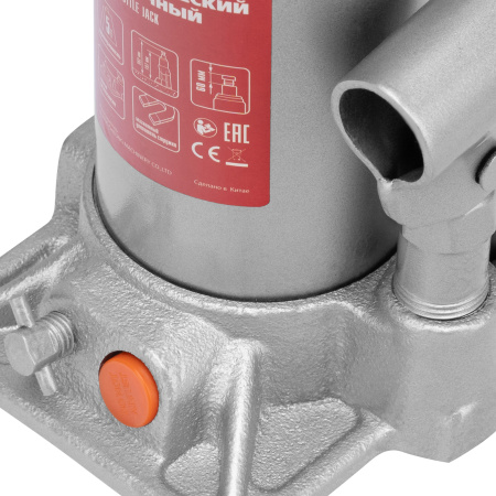 Домкрат гидравлический бутылочный, 5 т, h подъема 197-382 мм, в пластиковом кейсе Matrix цена