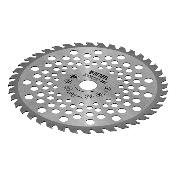 Диск для триммера, 230 х 25.4 мм, толщина 1.3 мм, 40 зубьев Denzel цена