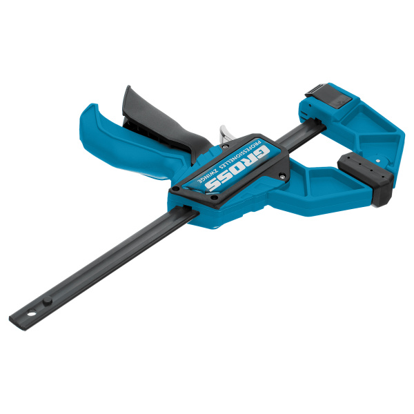 Струбцина реечная, быстрозажимная, пистолетного типа, пошаговый механизм, пластиковый корпус, 150 мм Gross цена