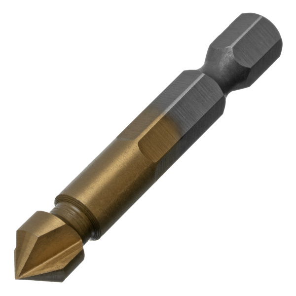 Зенковка конусная под М4, HSS, по металлу, 6-гранный хвостовик Denzel
