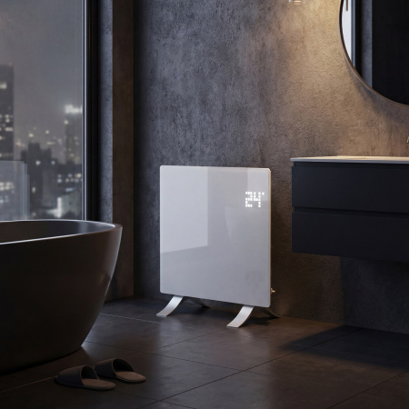 Конвектор электрический OptiPrime-1000, Wi-Fi, тачскрин, цифровой термостат, 1000 Вт Denzel