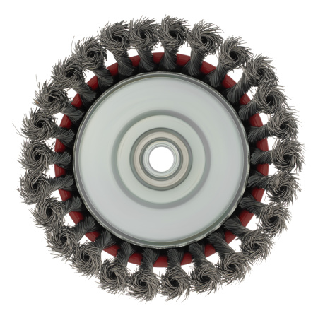 Щетка для УШМ, 125 мм, М14, "чашка", крученая проволока 0.35 мм Matrix