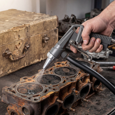 Пистолет пескоструйный со шлангом, пневматический Matrix цена