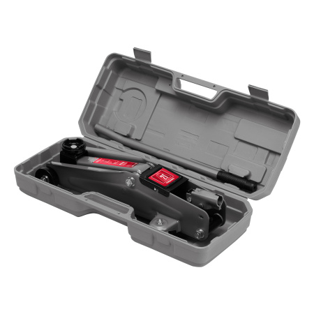 Домкрат гидравлический подкатной, 2 т, h подъема 135-385 мм, в пласт. кейсе Matrix цена